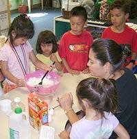 Children cooking