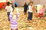 Children playing in classroom